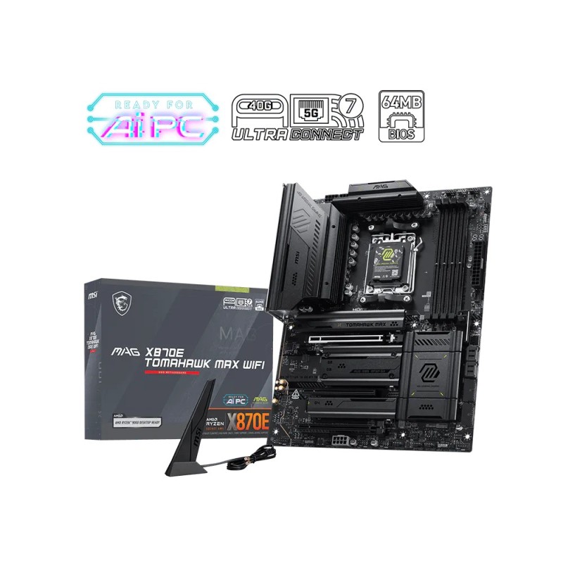 Płyta MSI MAG X870E TOMAHAWK MAX WIFI /AMD X870/DDR5/SATA3/M… | PartsPC.pl
