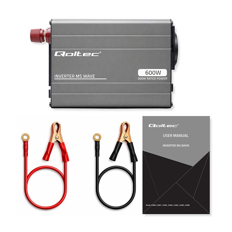 Przetwornica napięcia MS Wave | 12V na 230V | 300/600W | PartsPC.pl