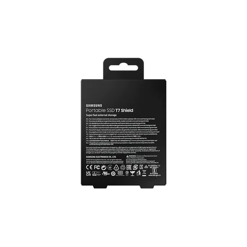 Samsung Dysk SSD T7 Shield 1TB USB 3.2, czarny | PartsPC.pl