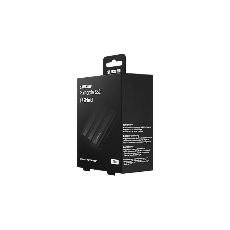 Samsung Dysk SSD T7 Shield 1TB USB 3.2, czarny | PartsPC.pl