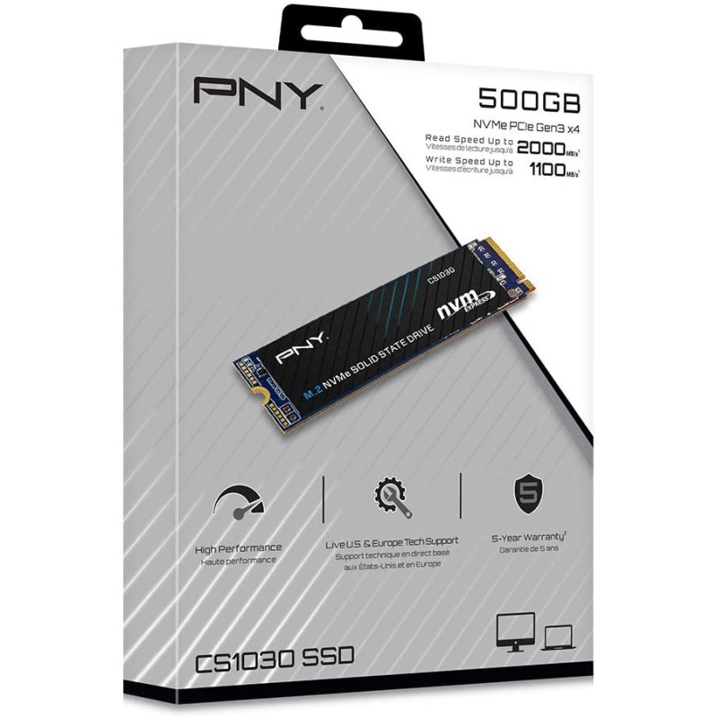 PNY Dysk SSD CS1030 500GB M.2 2280 | PartsPC.pl