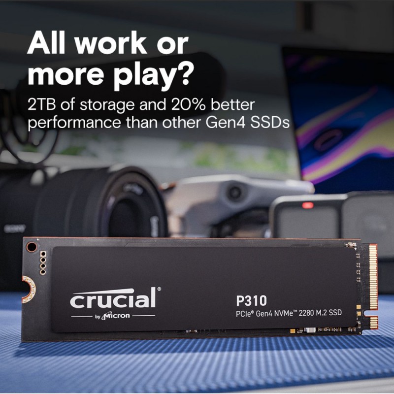 Dysk SSD Crucial P310 2TB M.2 PCIe 4.0 NVMe 2280 (7100/6000 … | PartsPC.pl