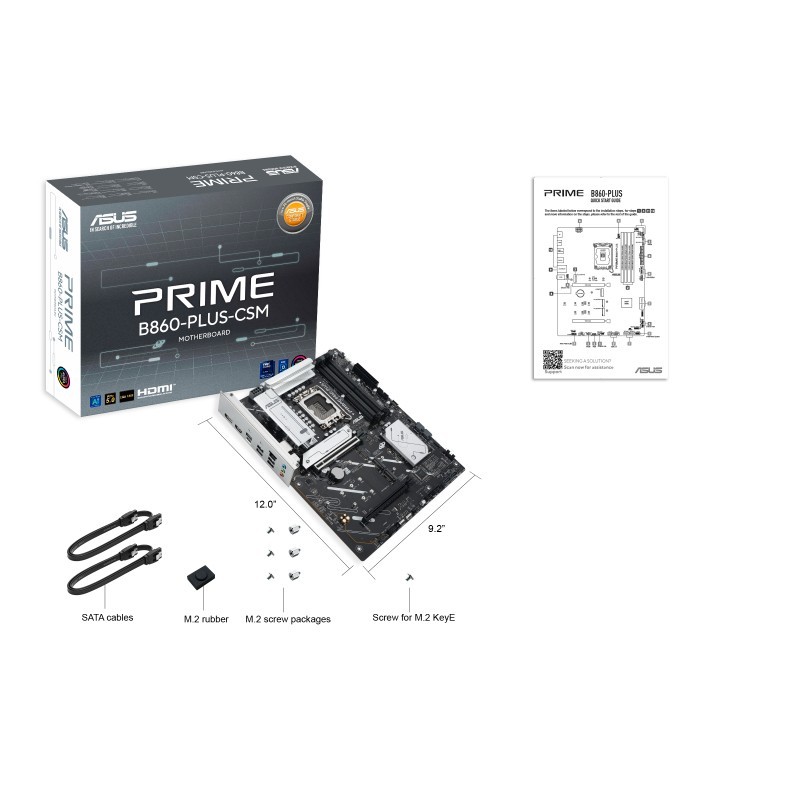 Asus Płyta główna PRIME B860-PLUS-CSM | PartsPC.pl