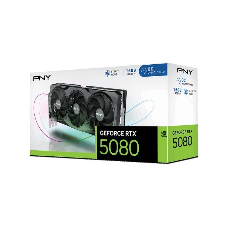 PNY Karta graficzna GeForce RTX5080 OC 3F 16GB 256-bit 960GB… | PartsPC.pl