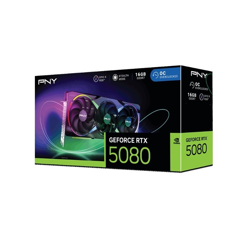 PNY Karta graficzna GeForce RTX 5080 OC ARGB 3F 16GB 256-bit… | PartsPC.pl