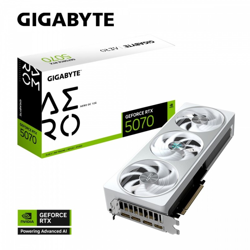 Karta VGA Gigabyte GeForce RTX 5070 AERO OC 12G 12GB GDDR7 1… | PartsPC.pl