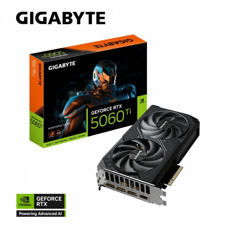 Karta VGA Gigabyte GeForce RTX 5060 Ti WINDFORCE OC 8G 8GB G… | PartsPC.pl