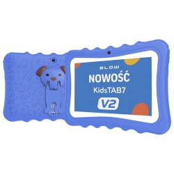 BLOW Tablet KidsTAB7 V2 4/32GB niebieskie etui kamera 2MP | PartsPC.pl