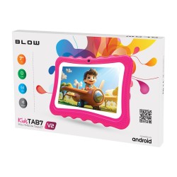BLOW Tablet KidsTAB7 V2 4/32GB różowe etui kamera 2MP | PartsPC.pl