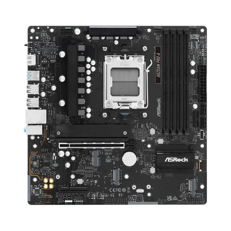 ASRock Płyta główna A620AM PRO-A AM5 4DDR5 HDMI M.2 mATX | PartsPC.pl