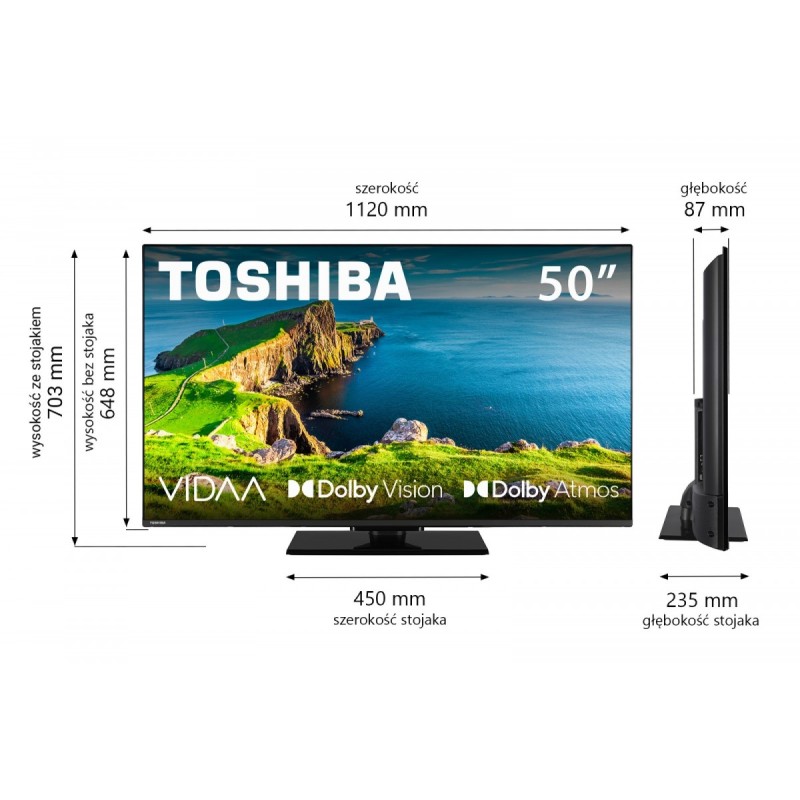 Toshiba Telewizor LED 50 cali 50UV3F63DG | PartsPC.pl