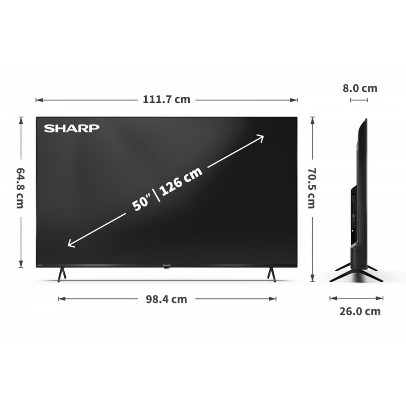 Sharp Telewizor LED 50 cali 50GK4445E | PartsPC.pl