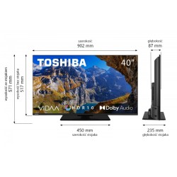 Toshiba Telewizor LED 40 cali 40LV3563DG | PartsPC.pl