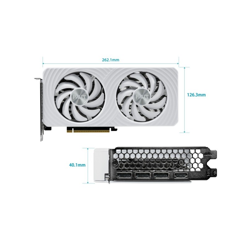 Palit Karta graficzna GeForce RTX 5060 TI WHITE OC 8GB GDDR7… | PartsPC.pl