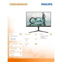 Philips Monitor 27M2N3800A 27 cali Fast IPS 4K 320Hz HDMIx2 … | PartsPC.pl