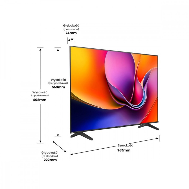 Hisense Telewizor LED 43 cale 43A6Q | PartsPC.pl