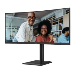 Monitor AOC 34" CU34E4CV VA WQHD 120Hz 2xHDMI DP HUB RJ45 gł… | PartsPC.pl