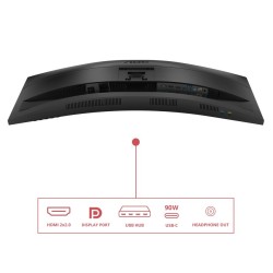 Monitor AOC 34" CU34E4CV VA WQHD 120Hz 2xHDMI DP HUB RJ45 gł… | PartsPC.pl