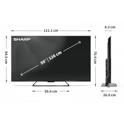 Sharp Telewizor QLED 50 cali 50HR8465E | PartsPC.pl