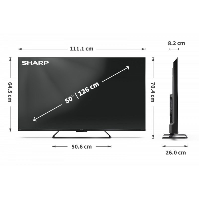 Sharp Telewizor QLED 50 cali 50HR8465E | PartsPC.pl