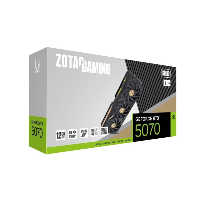 ZOTAC Karta graficzna GeForce RTX 5070 SOLID OC 12GB GDDR7 1… | PartsPC.pl