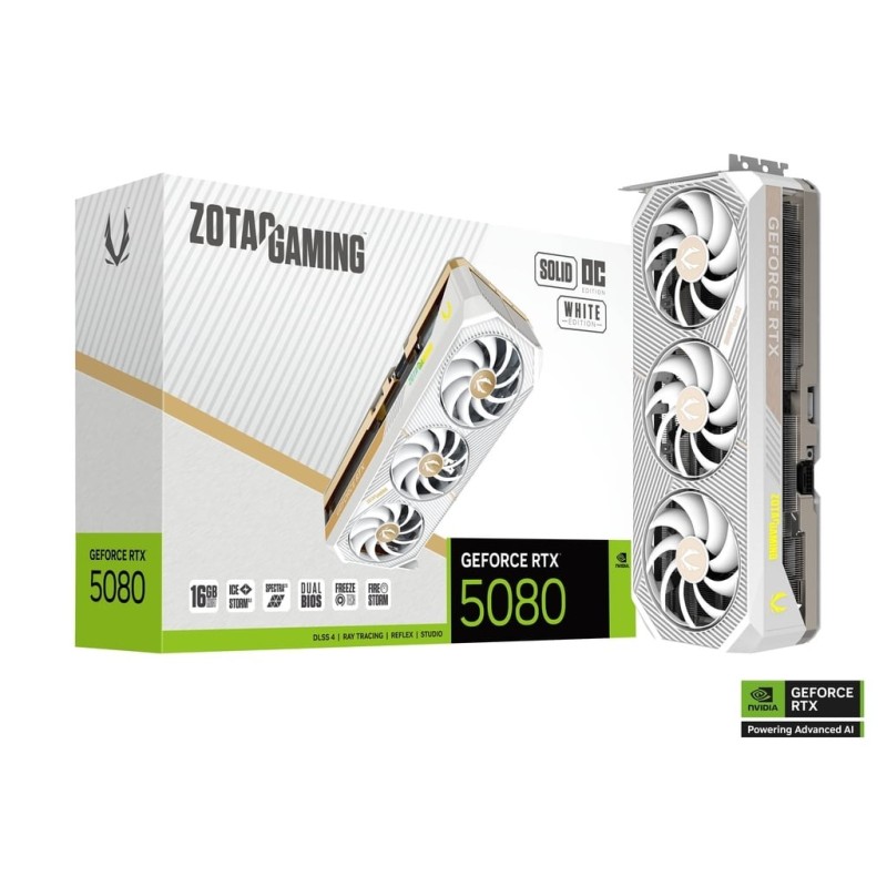 ZOTAC Karta graficzna GeForce RTX 5080 SOLID OC 16GB G... | PartsPC.pl