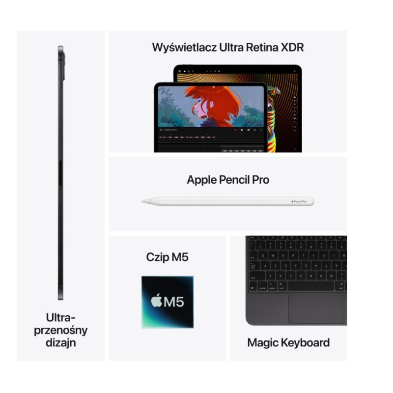 Apple iPad Pro 13-calowy Wi-Fi + Cellular 512GB ze szkłem st… | PartsPC.pl