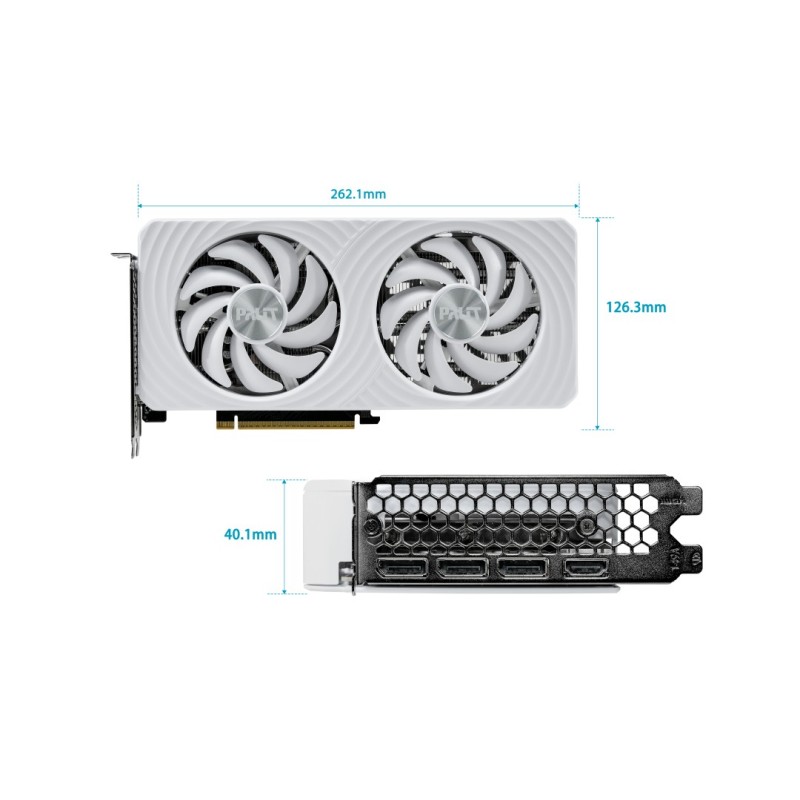 Palit Karta graficzna RTX 5060 WHITE OC 8GB GDDR7 128bit 3DP… | PartsPC.pl