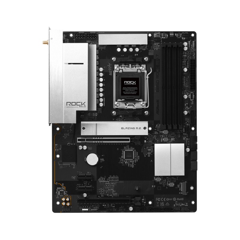 ASRock Płyta główna B850 ROCK WIFI 7 AM5 4DDR5 ATX | PartsPC.pl