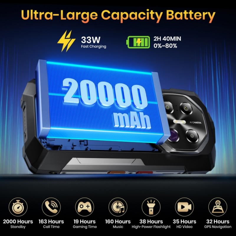 Fossibot Smartfon F113 gray CH | PartsPC.pl