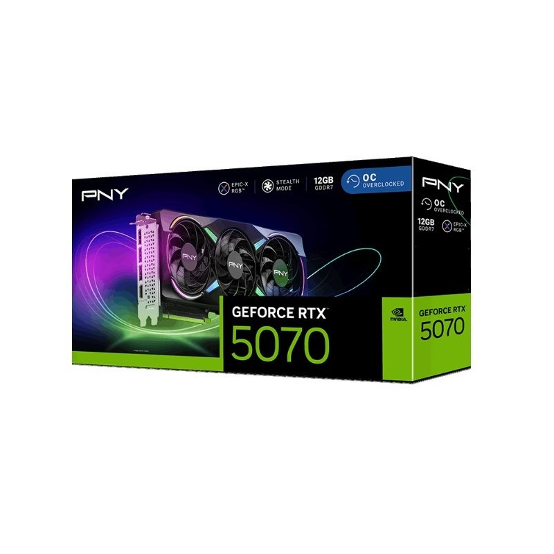PNY Karta graficzna GeForce RTX5070 OC ARGB 3F 12GB 192-bit … | PartsPC.pl