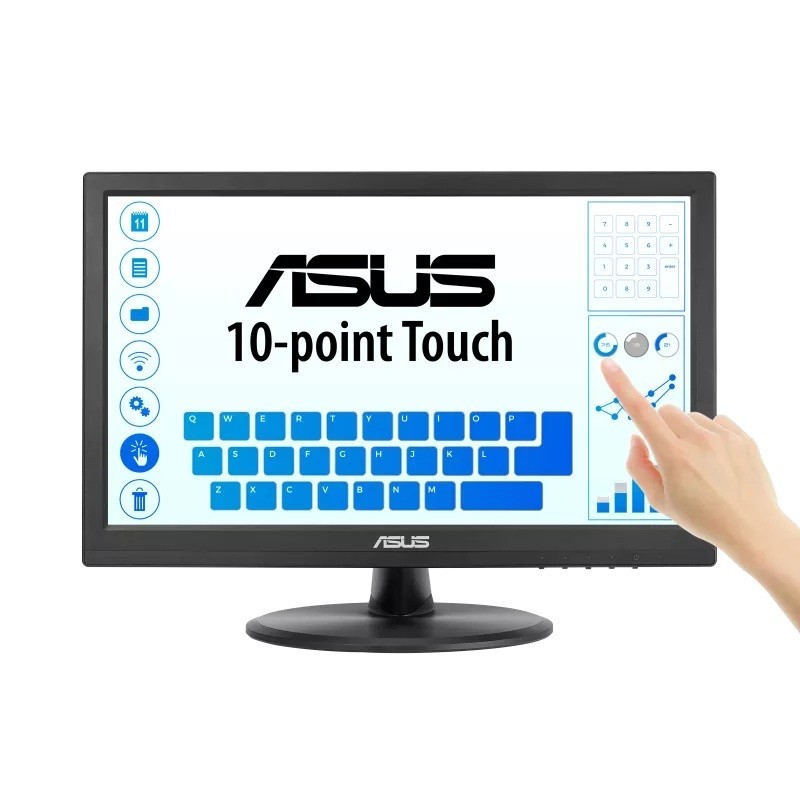 Monitor Asus 15,6" VT169HE Touch Monitor IPS FHD 60Hz HDMI VGA