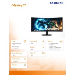 Monitor Odyssey G7 40 cali LS40FG750EUXEN | PartsPC.pl