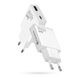 Ładowarka sieciowa everActive SC-460Q GaN 1x USB, 1x USB-C P… | PartsPC.pl