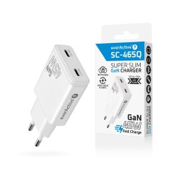 Ładowarka sieciowa everActive SC-465Q GaN 2x USB-C PD QC3.0 … | PartsPC.pl