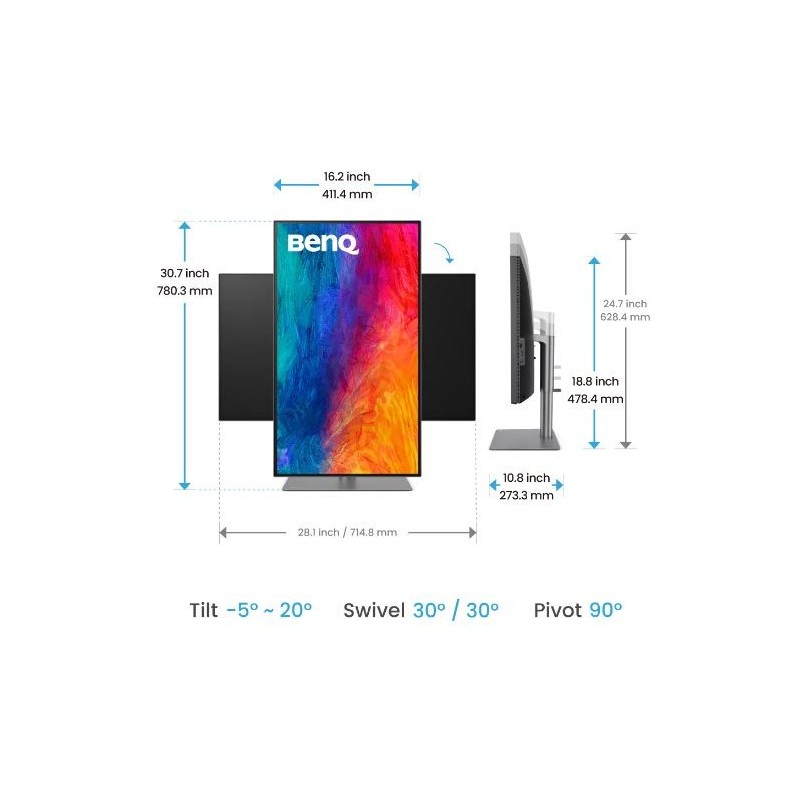 Benq Monitor 31.5 cala PD3225U LED 5ms/2K/2000:1/HDMI/Czarny… | PartsPC.pl