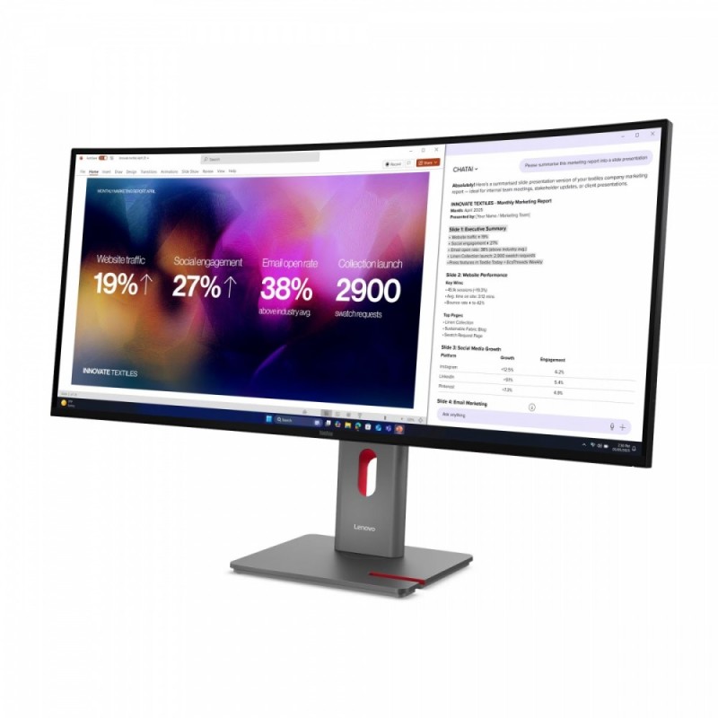 Monitor 39.7 cala ThinkVision P40WD-40 64B4XAT1EU | PartsPC.pl