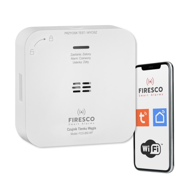 Czujnik tlenku węgla Tuya/WiFi FCO-850 WF, czujnik tlenku wę… | PartsPC.pl