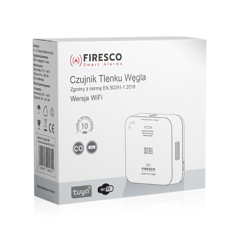 Czujnik tlenku węgla Tuya/WiFi FCO-850 WF, czujnik tlenku wę… | PartsPC.pl