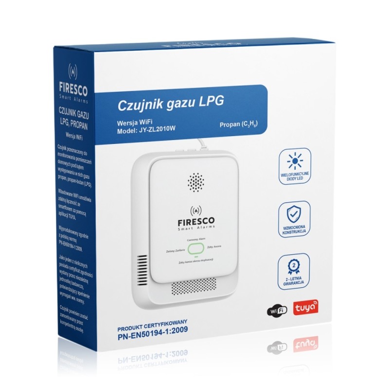 Czujnik gazu propanu, propan-butanu (LPG)Tuya/WiFi   JY-ZL20… | PartsPC.pl