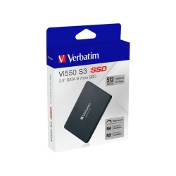 Dysk SSD wewnętrzny Verbatim Vi550 S3 512GB 2.5" SATA III cz… | PartsPC.pl