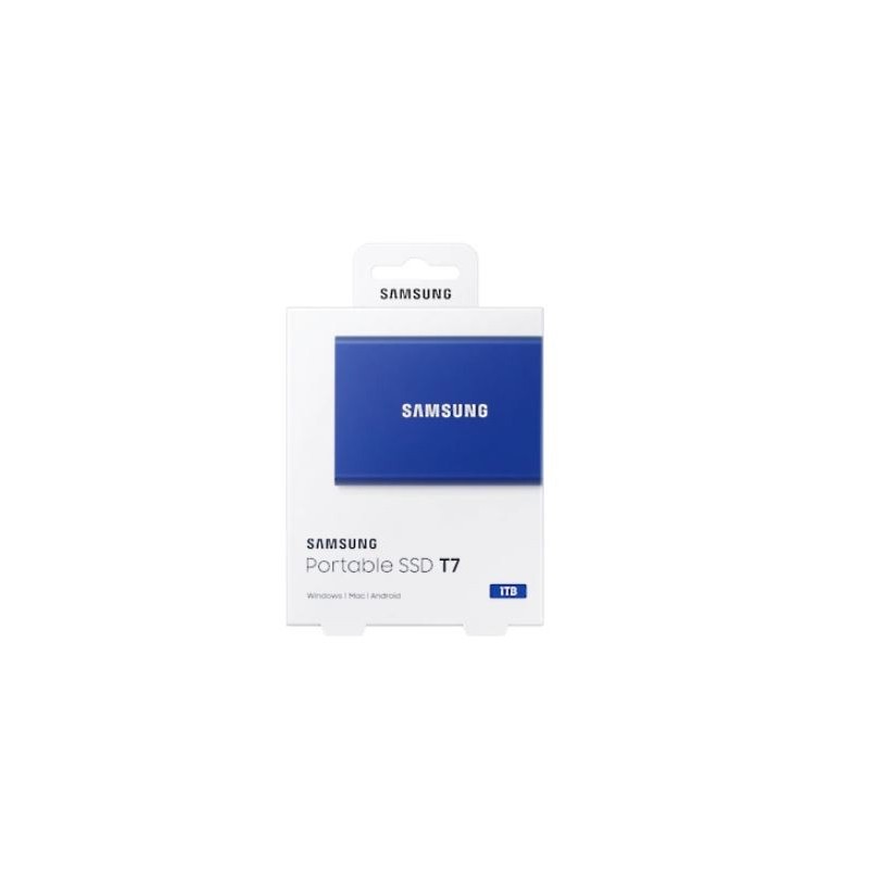 Dysk SSD zewnętrzny Samsung T7 Portable 1TB (1050/1000 MB/s) USB 3.1 Blue