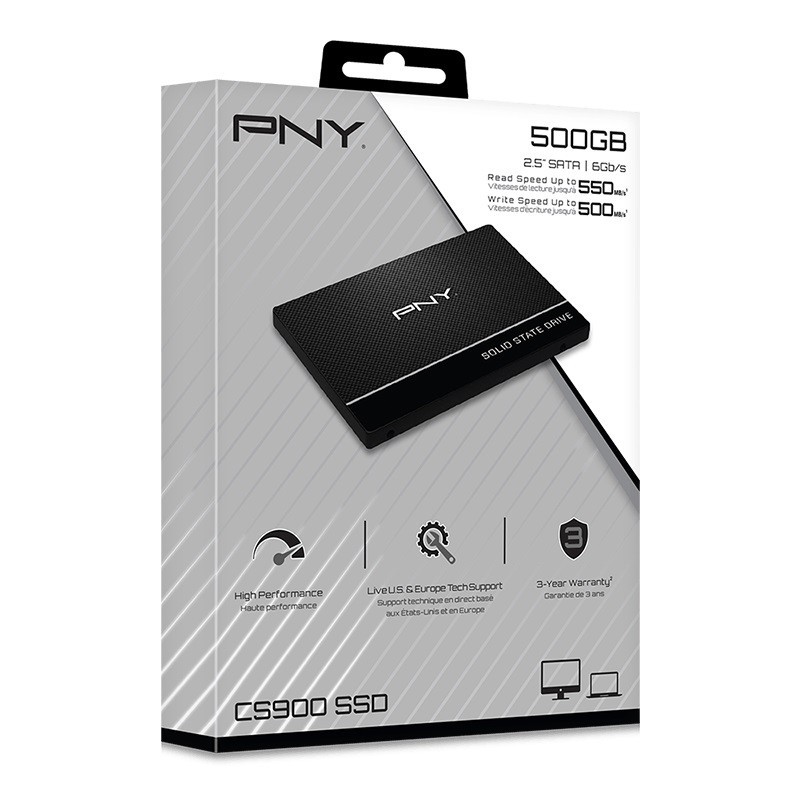 PNY Dysk SSD 500GB 2,5 SATA3 SSD7CS900-500-RB | PartsPC.pl