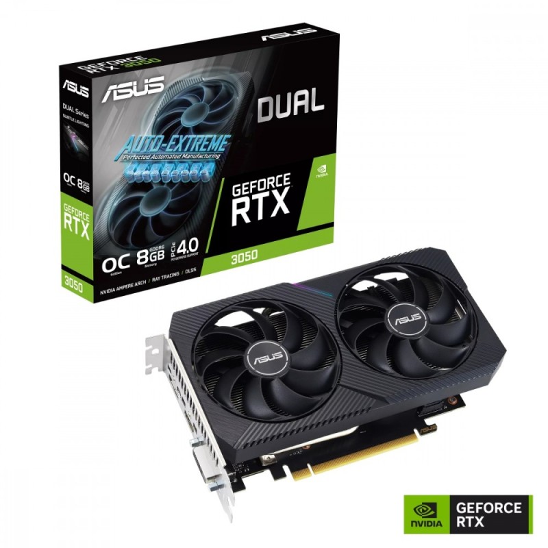 Karta VGA Asus Dual GeForce RTX 3050 V2 OC Edition 8GB GDDR6 128bit
