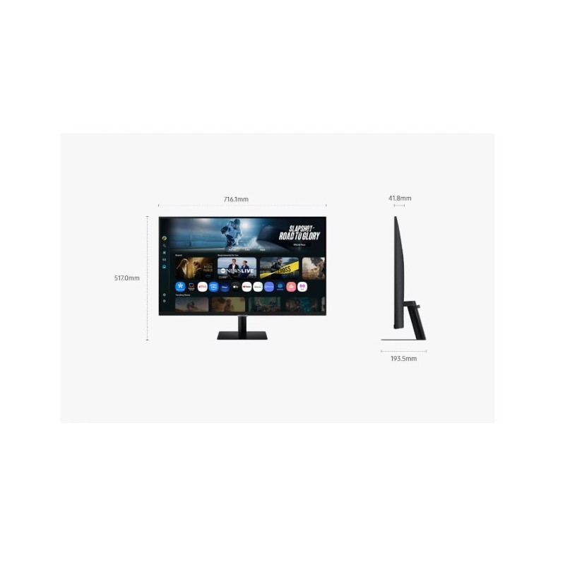 Samsung Monitor 32 cale LS32FM700UUXDU | PartsPC.pl