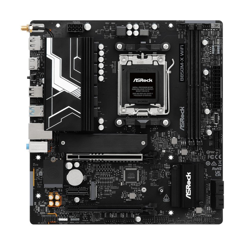 ASRock Płyta główna B850M-X WIFI R2.0 AM5 2DDR5 M.2 USBC mAT… | PartsPC.pl