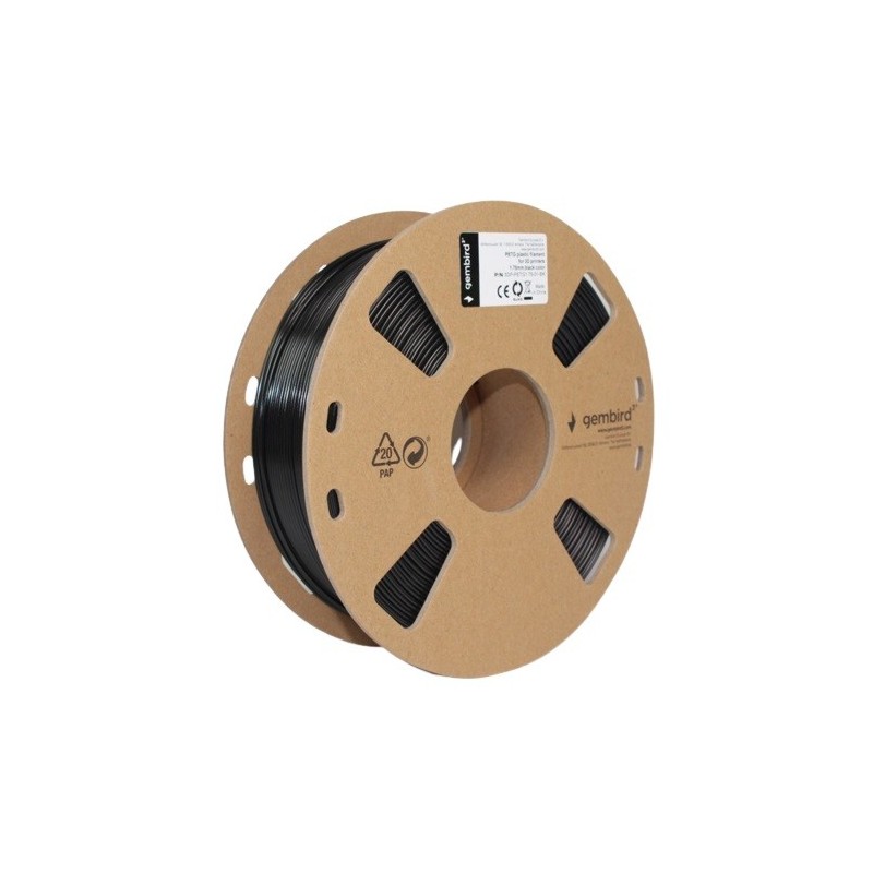 Filament drukarki 3D PETG/1.75mm/1kg/czarny | PartsPC.pl