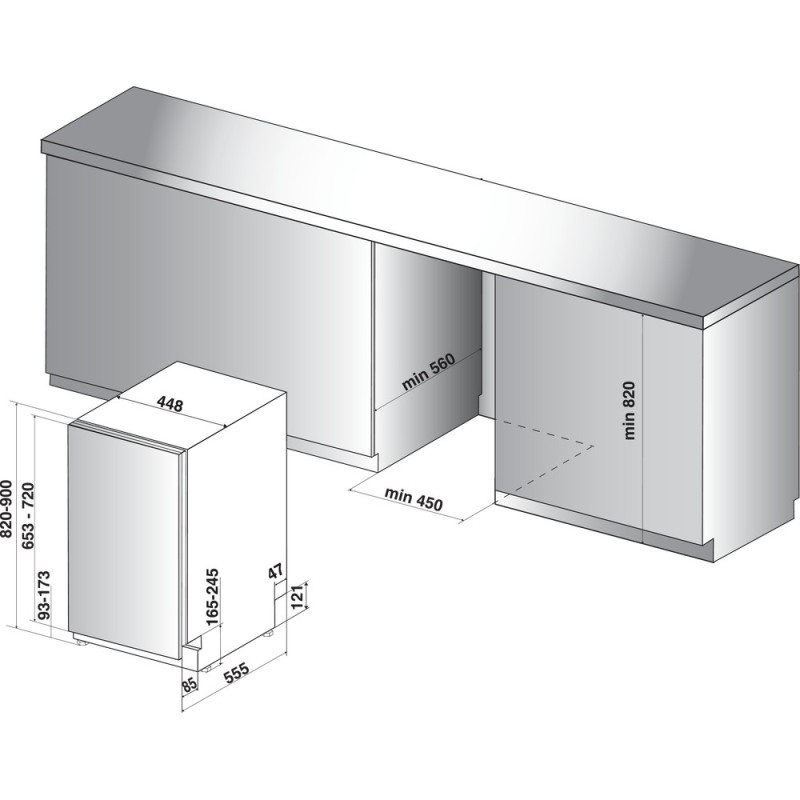 Zmywarka DSIO3T224CEID | PartsPC.pl