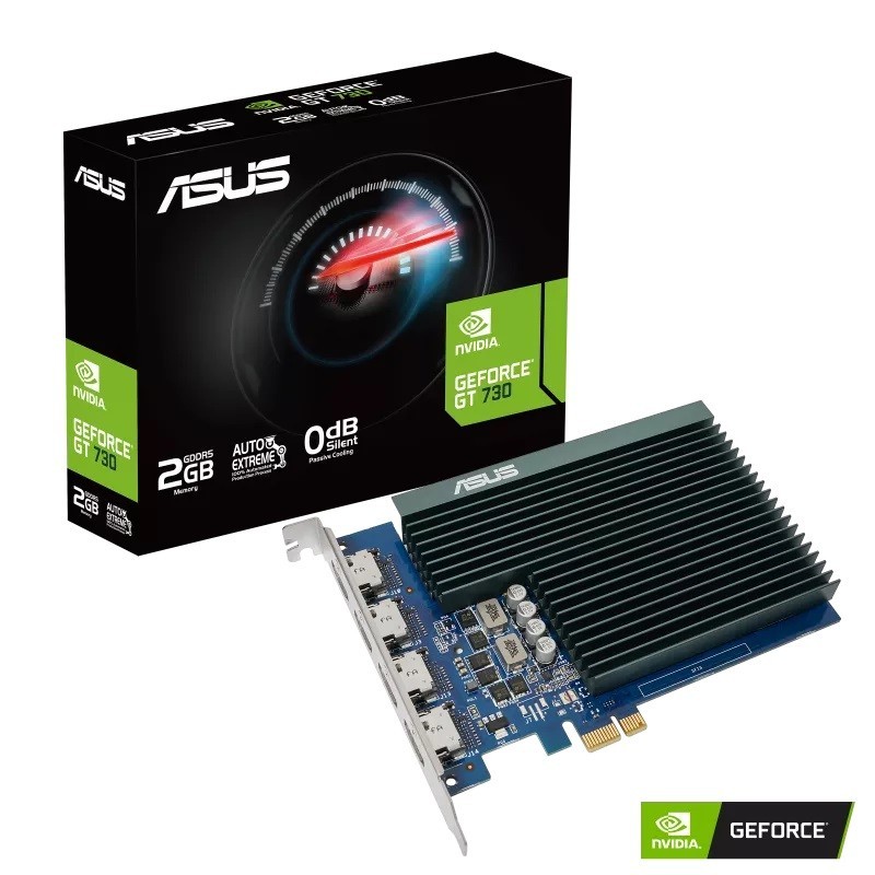 Karta VGA Asus GT730 2GB GDDR5 64bit 4xHDMI PCIe Silent | PartsPC.pl