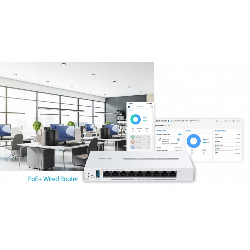 Router VPN EBG19  PoE+ 9-port | PartsPC.pl